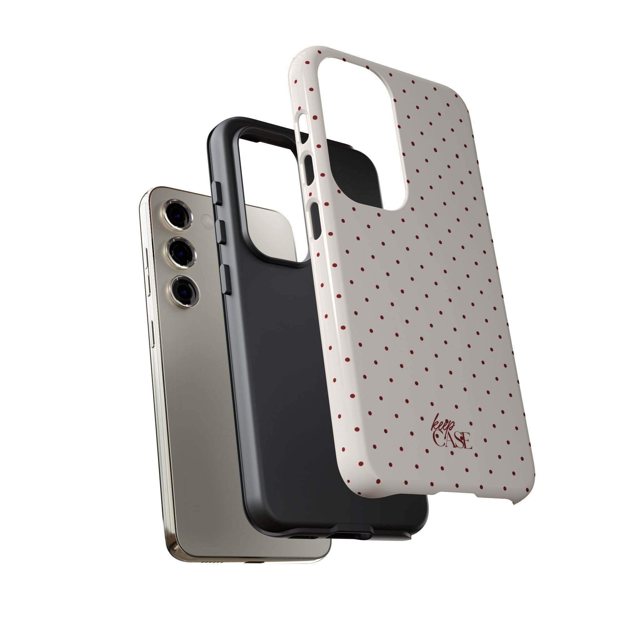 Keepcase Keepers Series — Cream Polka Dots