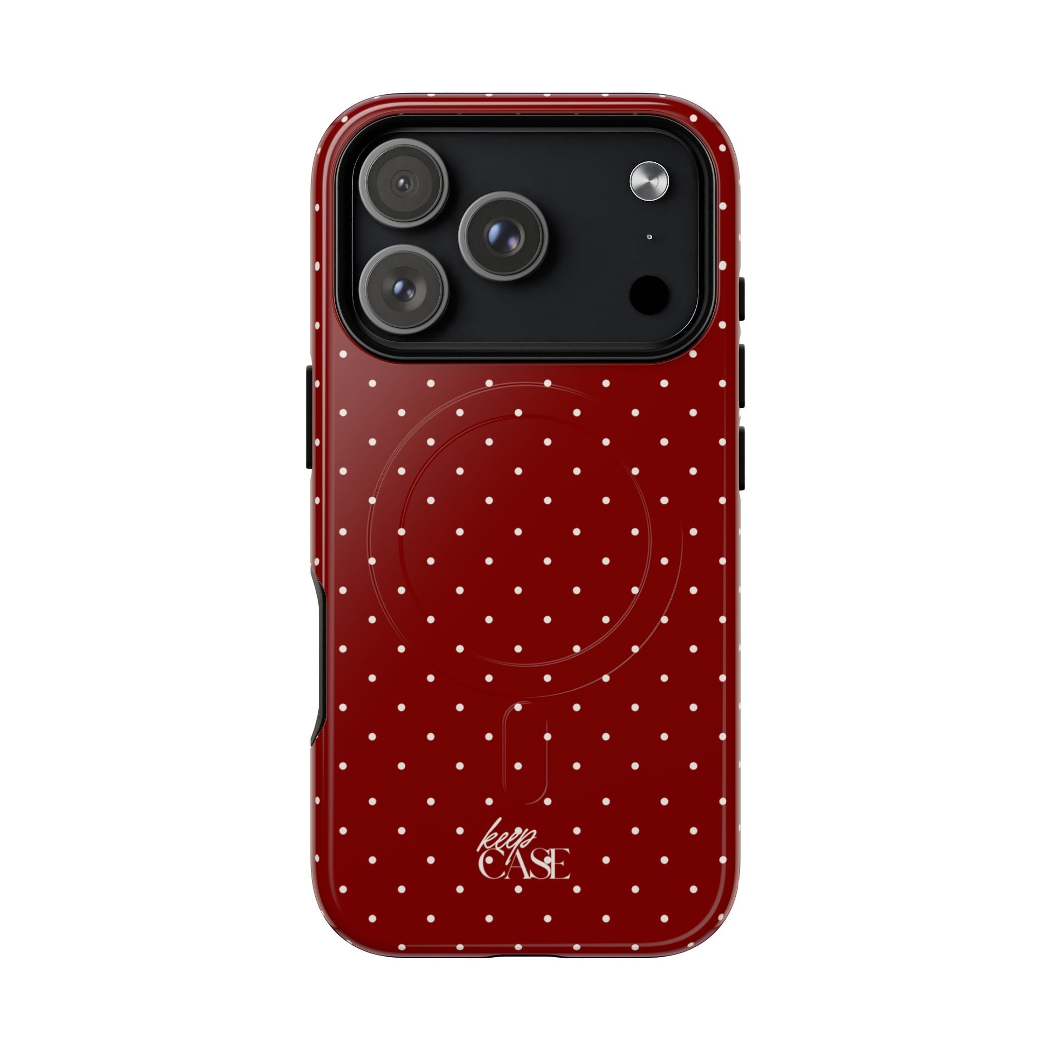 Keepcase Keepers Series — Burgundy Polka Dots