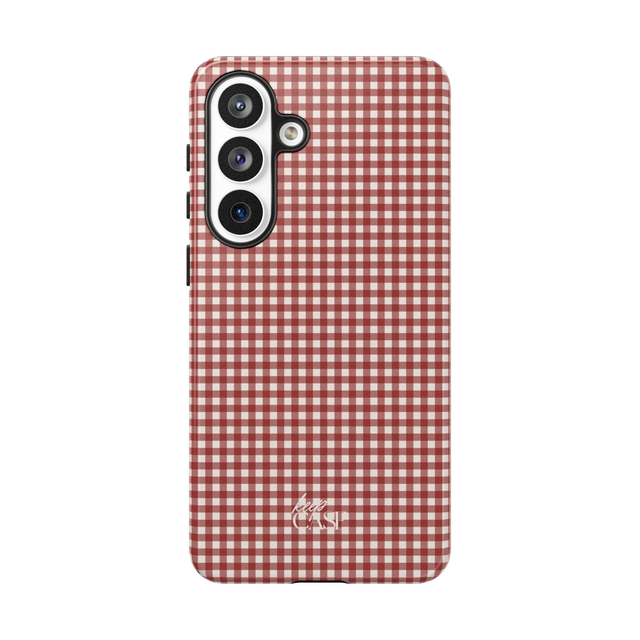 Keepcase Keepers Series — Burgundy and Cream Gingham