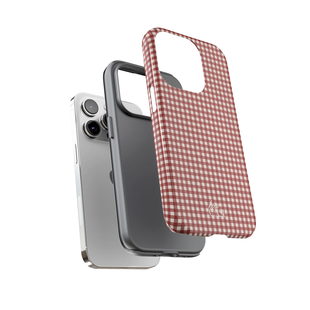 Keepcase Keepers Series — Burgundy and Cream Gingham