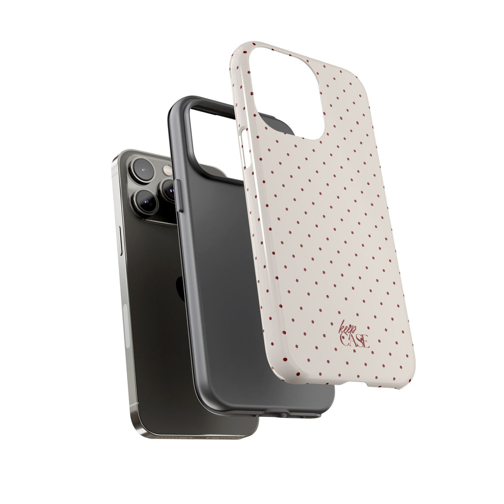 Keepcase Keepers Series — Cream Polka Dots