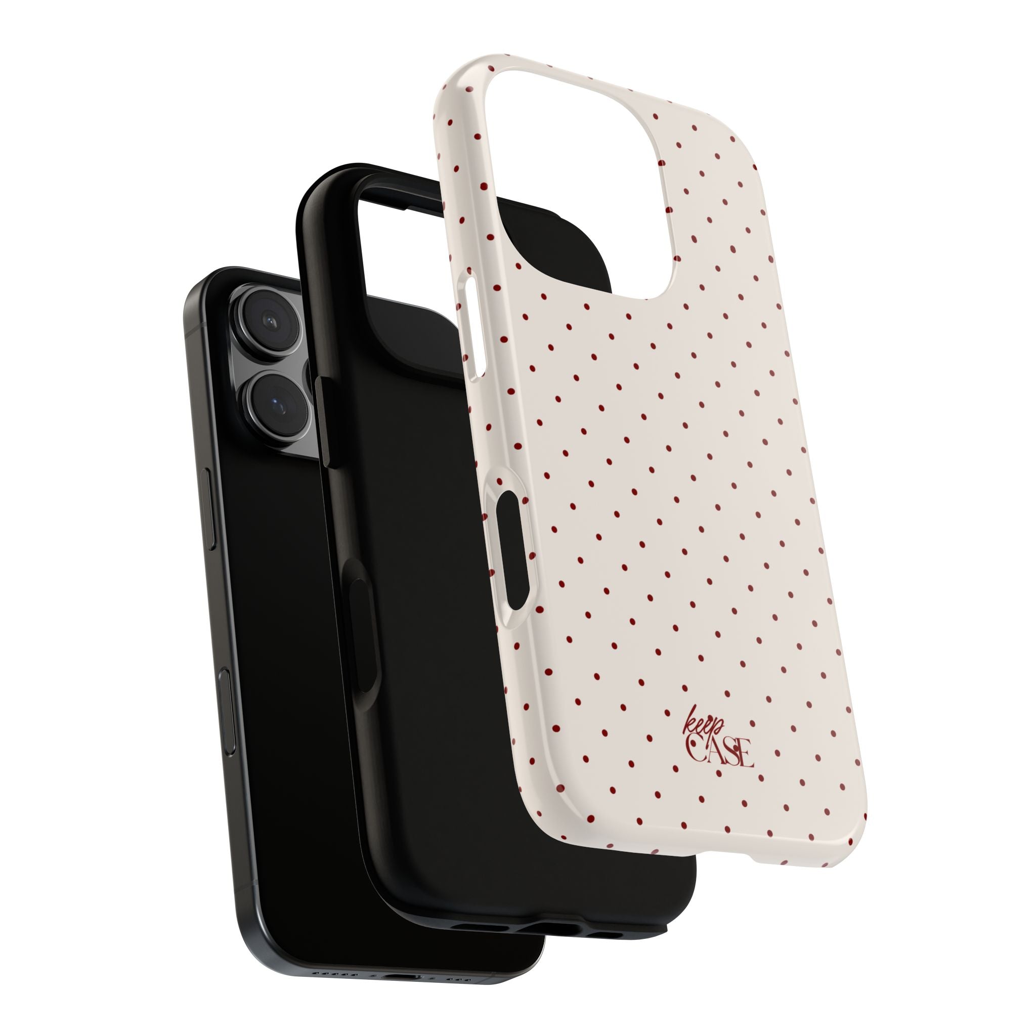 Keepcase Keepers Series — Cream Polka Dots