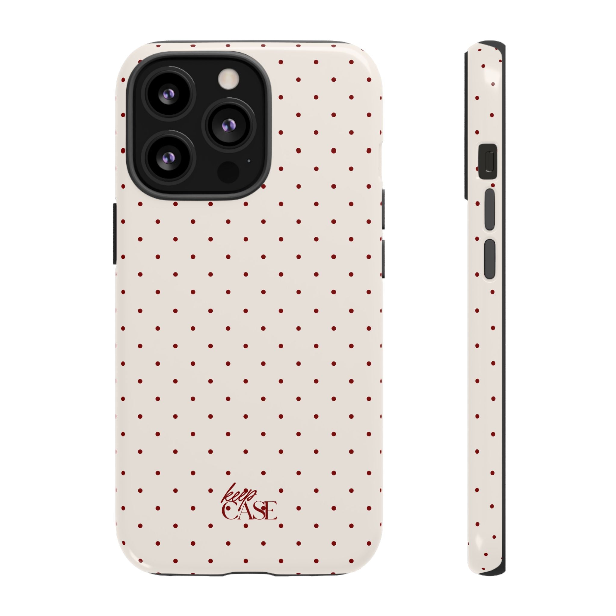 Keepcase Keepers Series — Cream Polka Dots