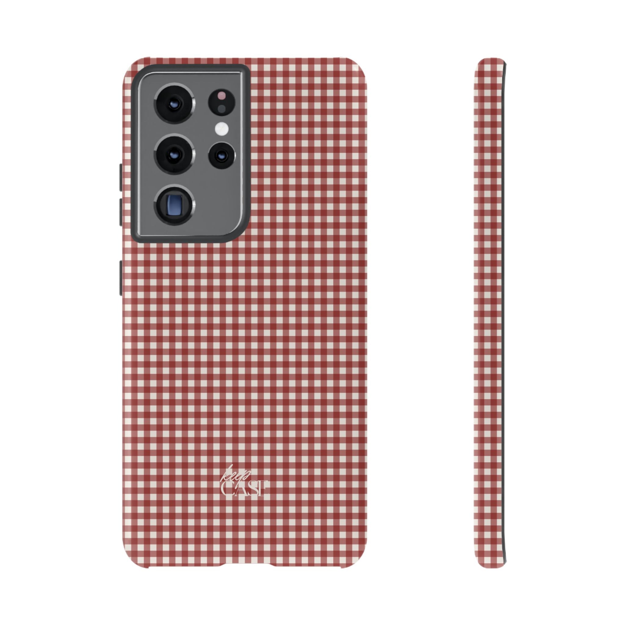 Keepcase Keepers Series — Burgundy and Cream Gingham