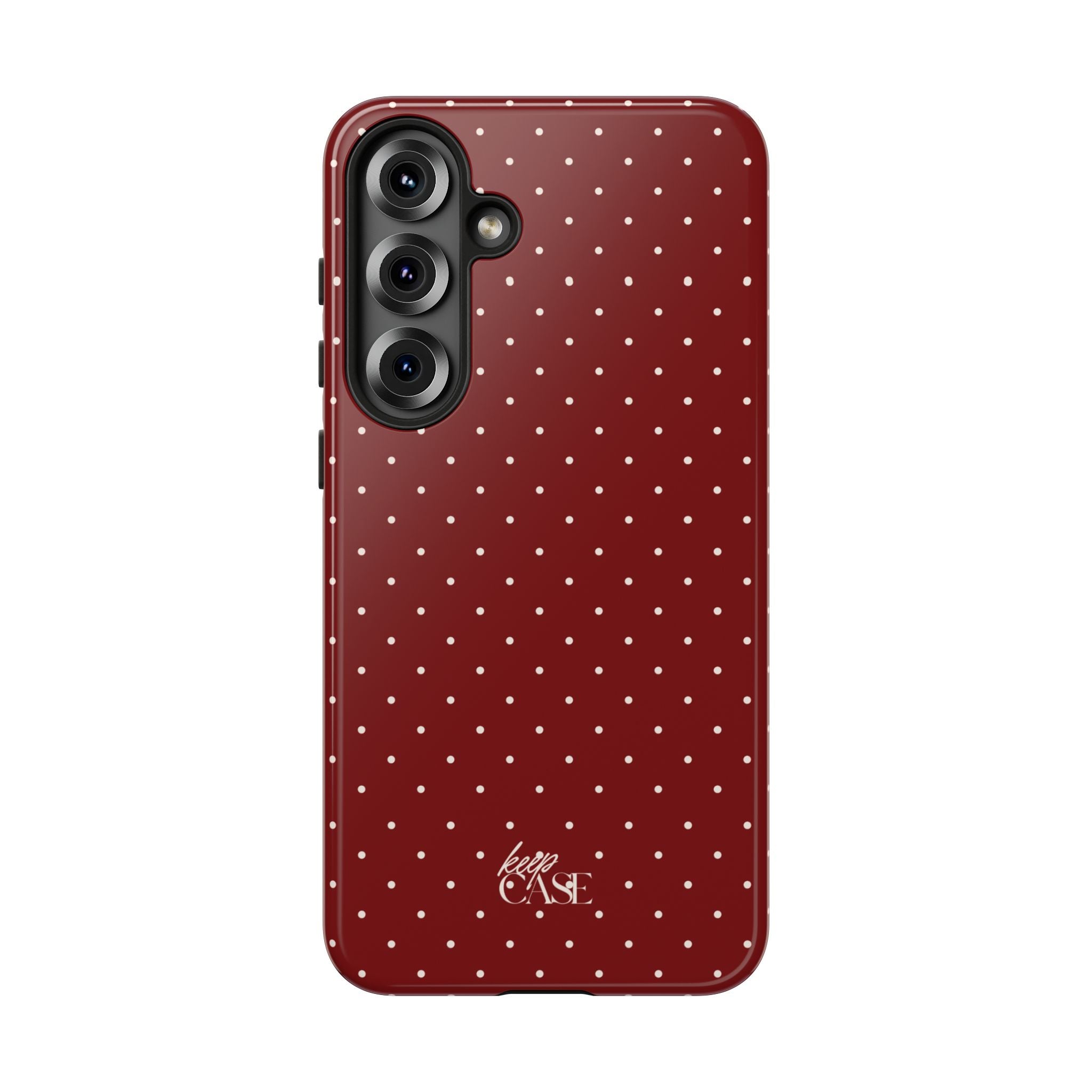 Keepcase Keepers Series — Burgundy Polka Dots