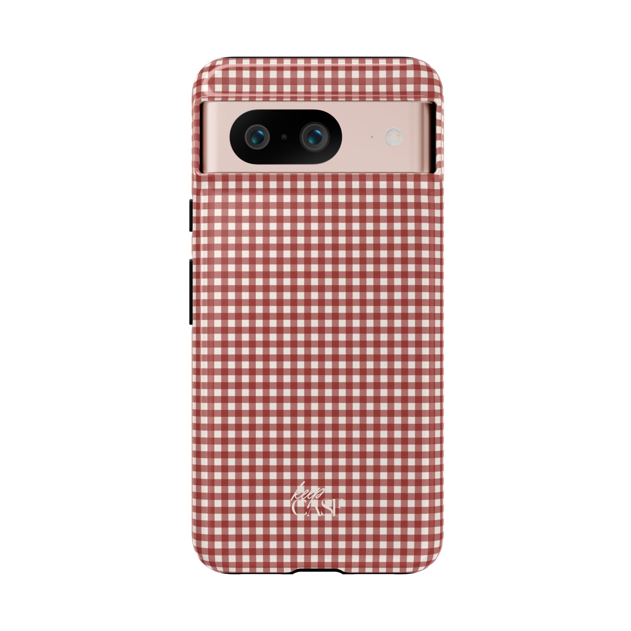 Keepcase Keepers Series — Burgundy and Cream Gingham
