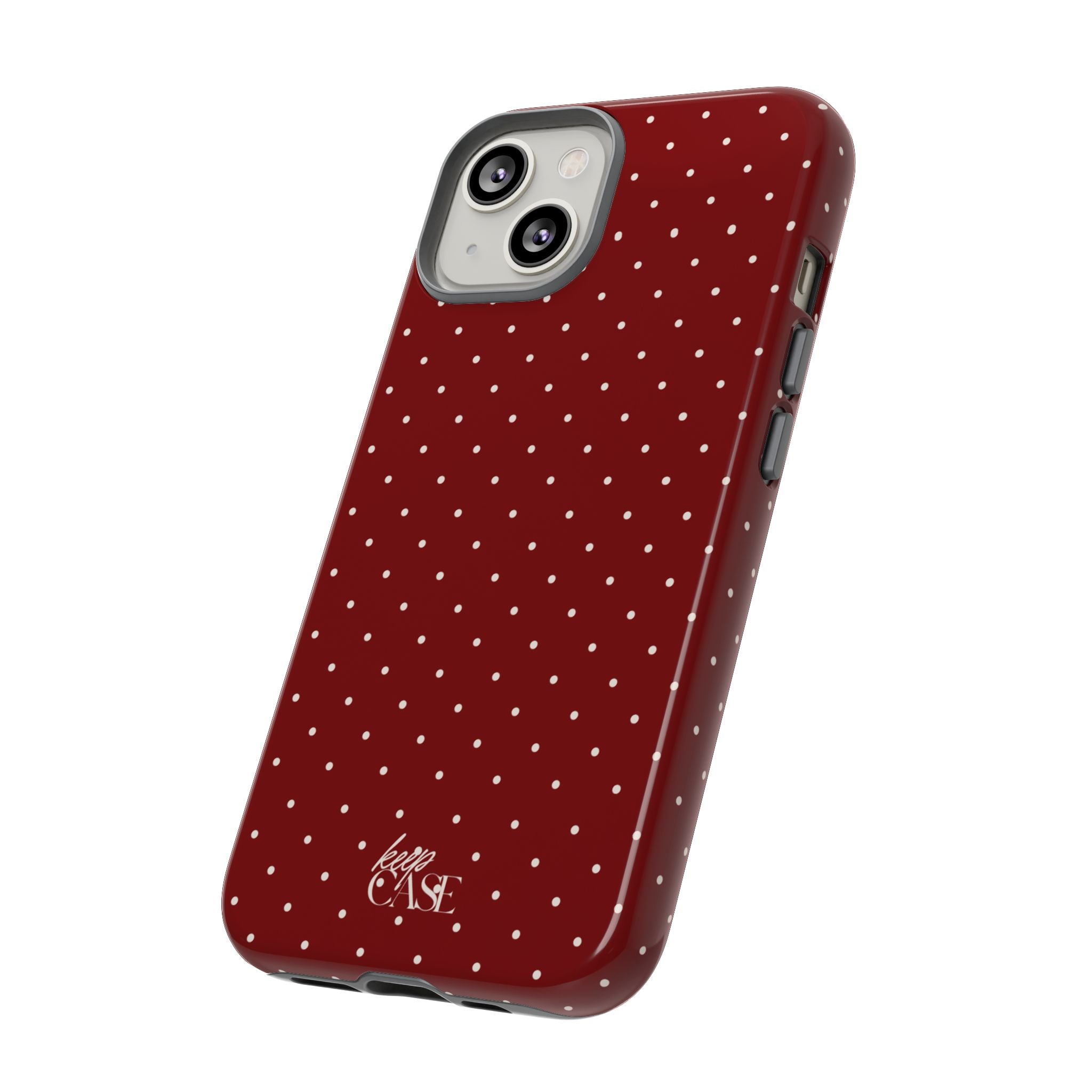 Keepcase Keepers Series — Burgundy Polka Dots