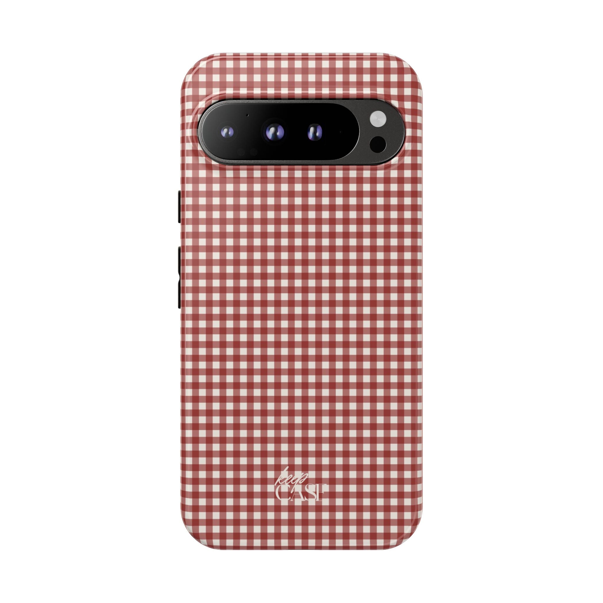 Keepcase Keepers Series — Burgundy and Cream Gingham