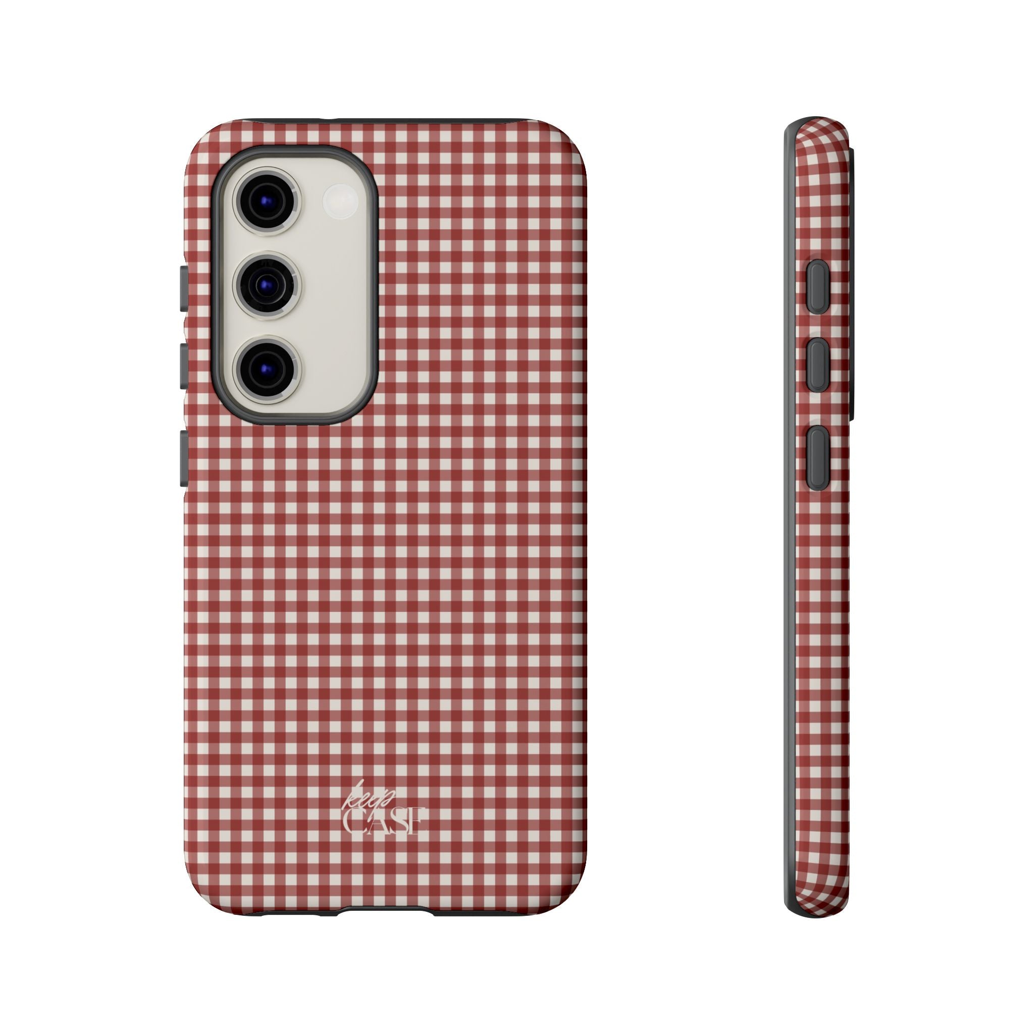 Keepcase Keepers Series — Burgundy and Cream Gingham