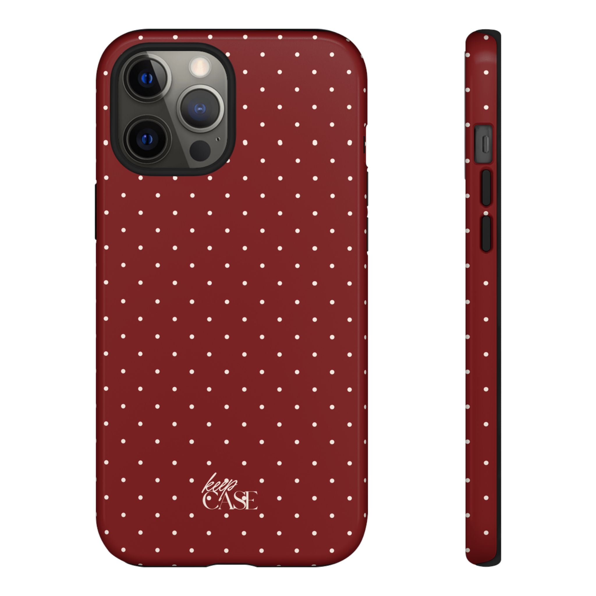 Keepcase Keepers Series — Burgundy Polka Dots