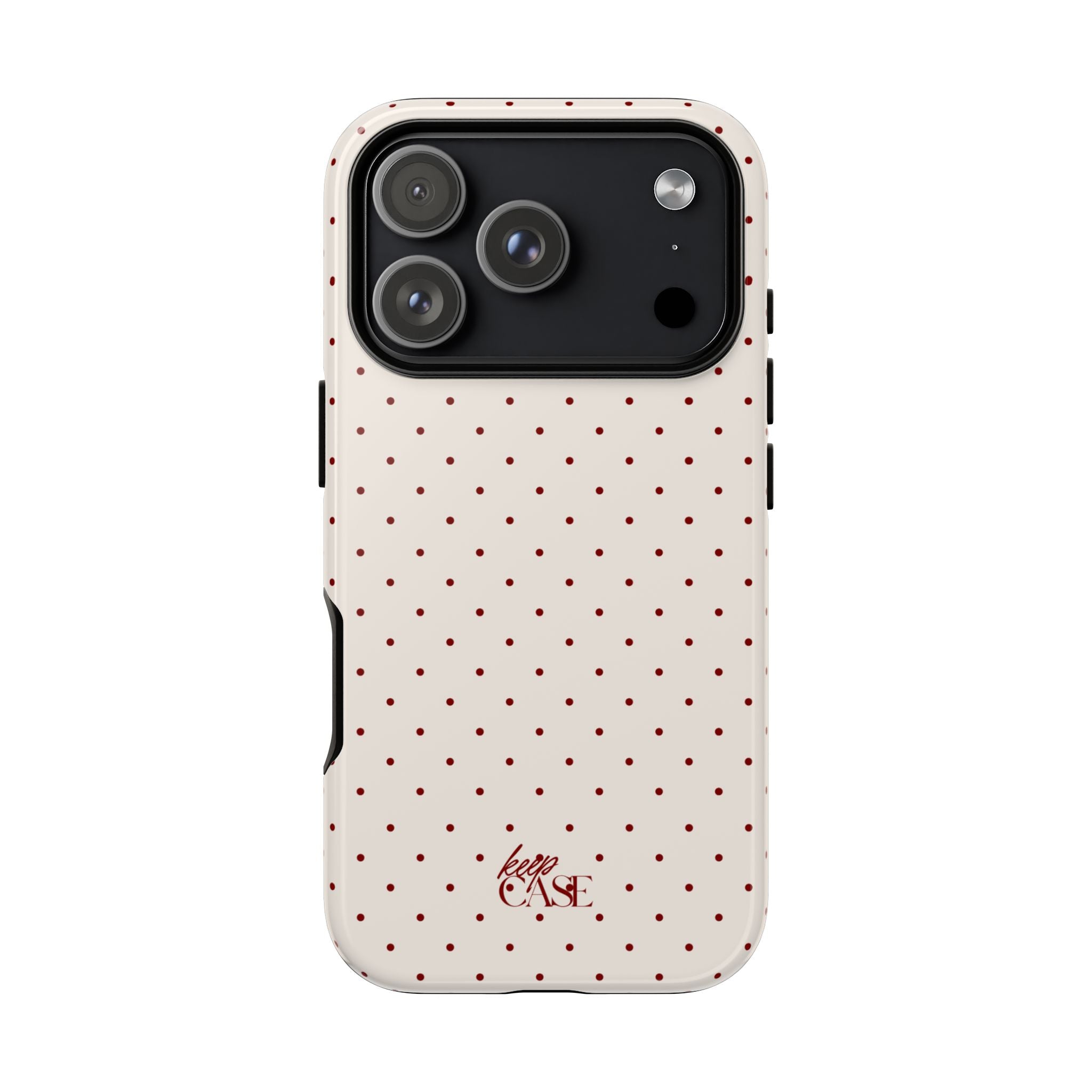 Keepcase Keepers Series — Cream Polka Dots