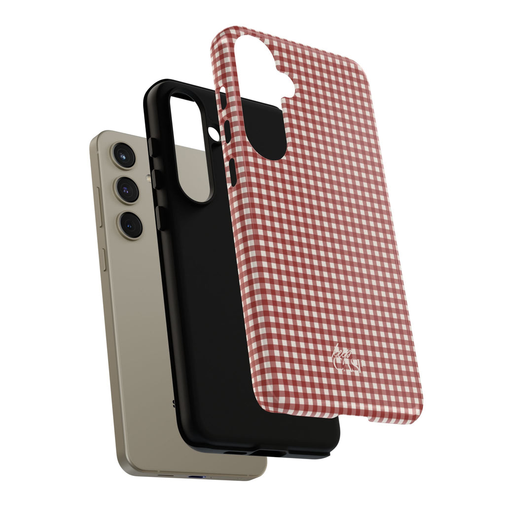 Keepcase Keepers Series — Burgundy and Cream Gingham