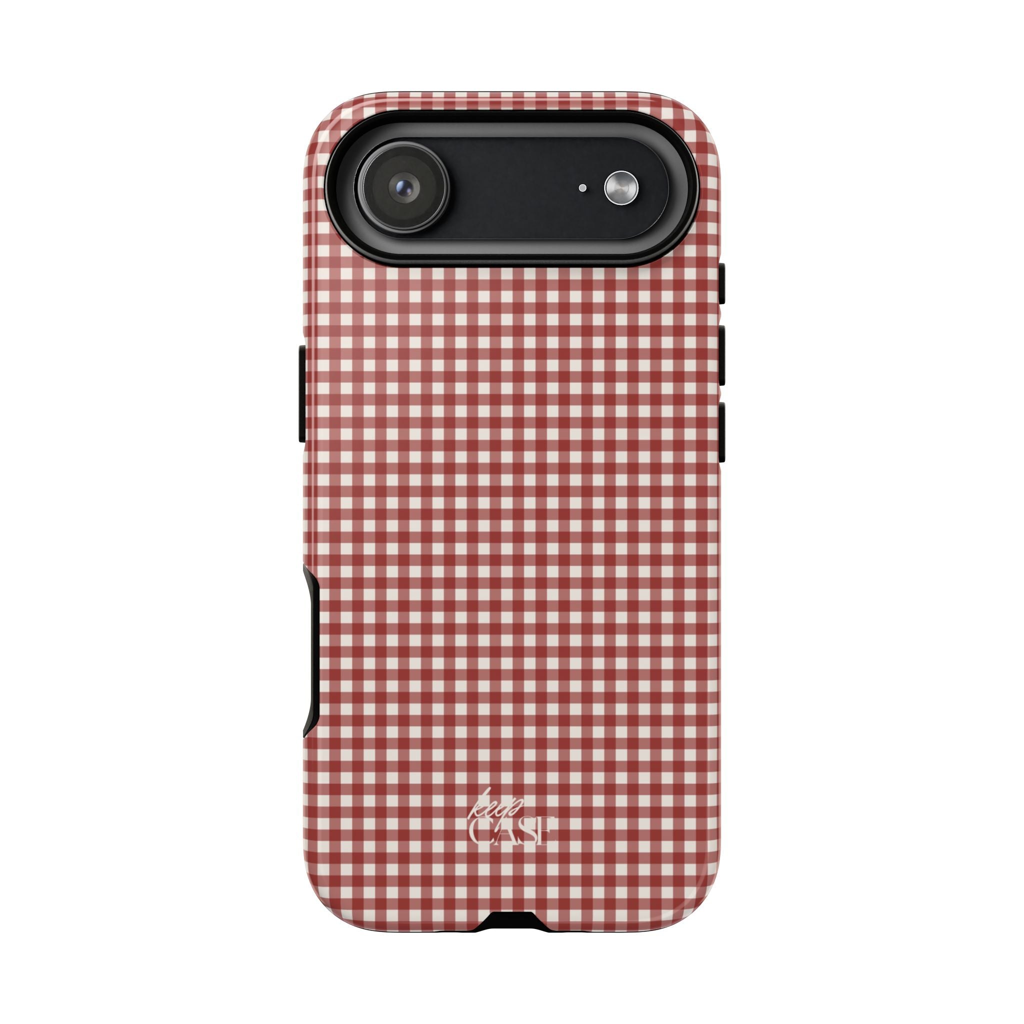 Keepcase Keepers Series — Burgundy and Cream Gingham