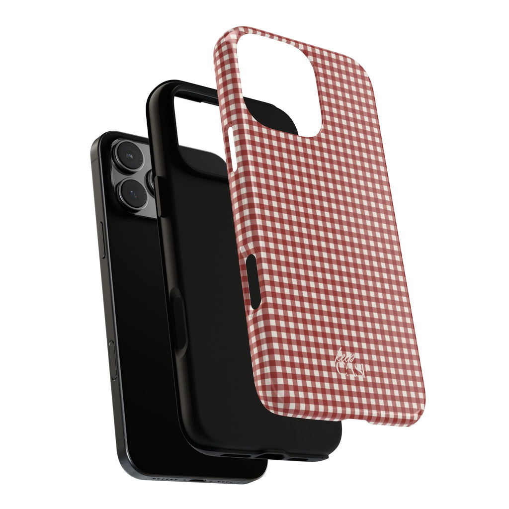 Keepcase Keepers Series — Burgundy and Cream Gingham