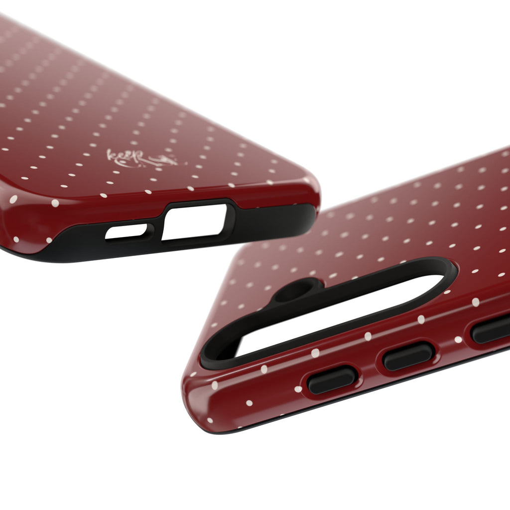 Keepcase Keepers Series — Burgundy Polka Dots