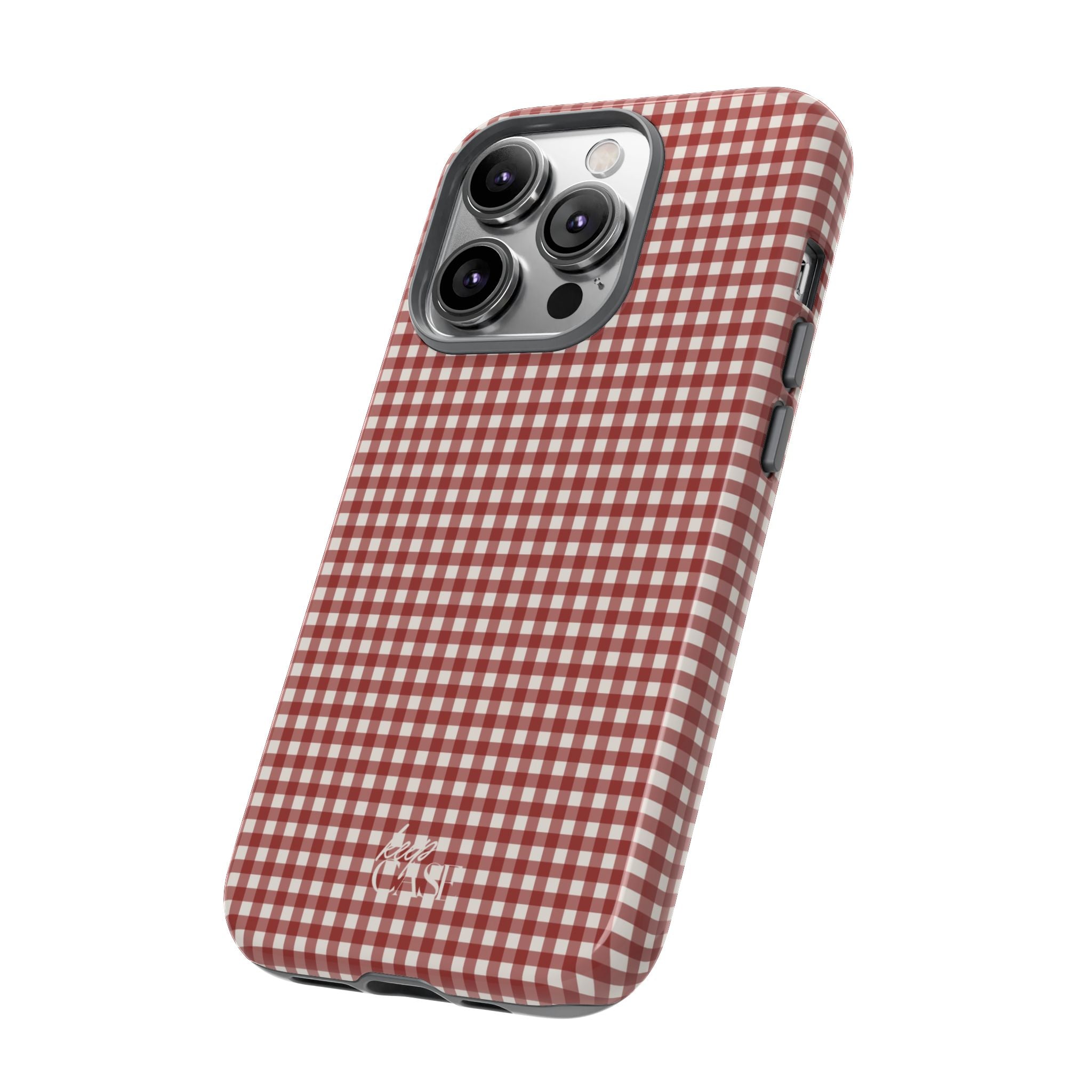 Keepcase Keepers Series — Burgundy and Cream Gingham