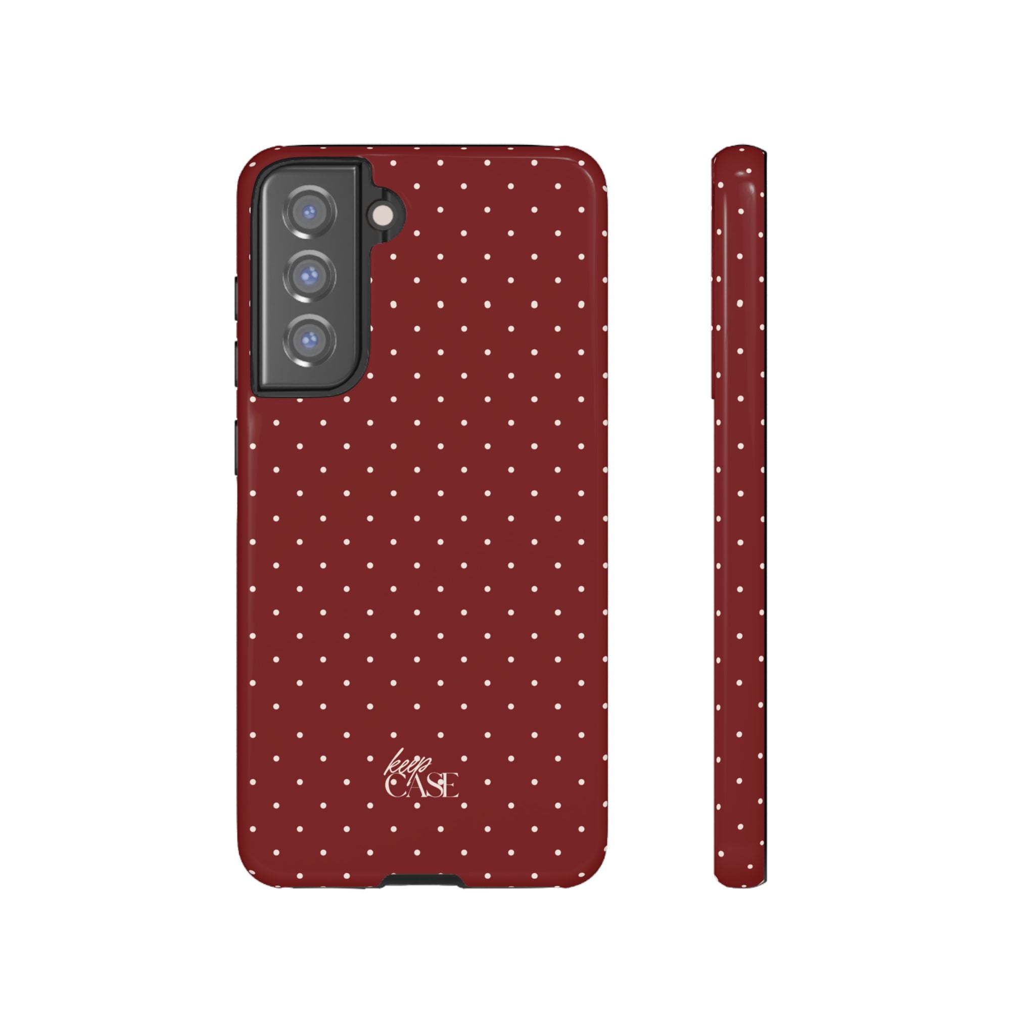 Keepcase Keepers Series — Burgundy Polka Dots