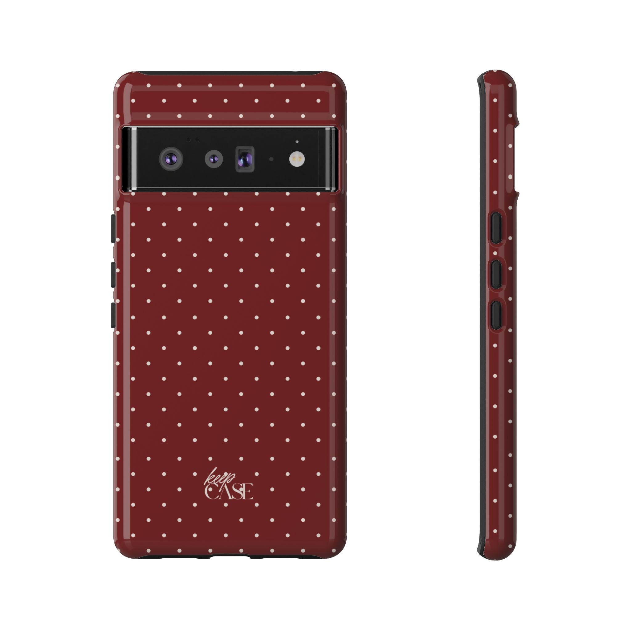 Keepcase Keepers Series — Burgundy Polka Dots
