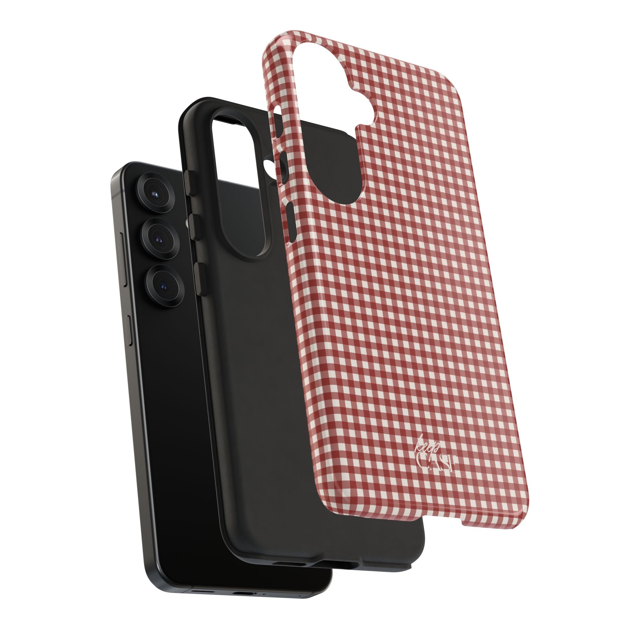 Keepcase Keepers Series — Burgundy and Cream Gingham