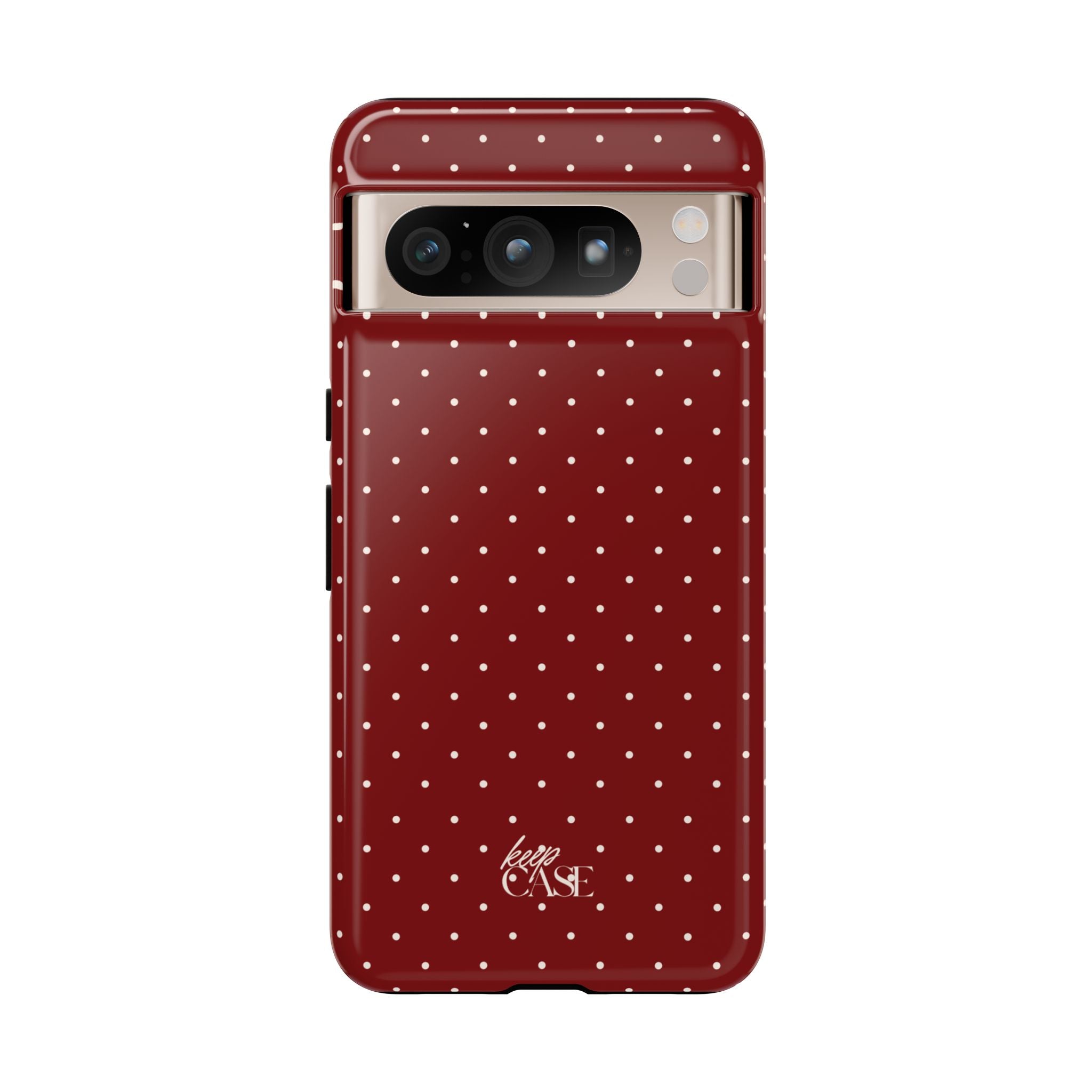 Keepcase Keepers Series — Burgundy Polka Dots