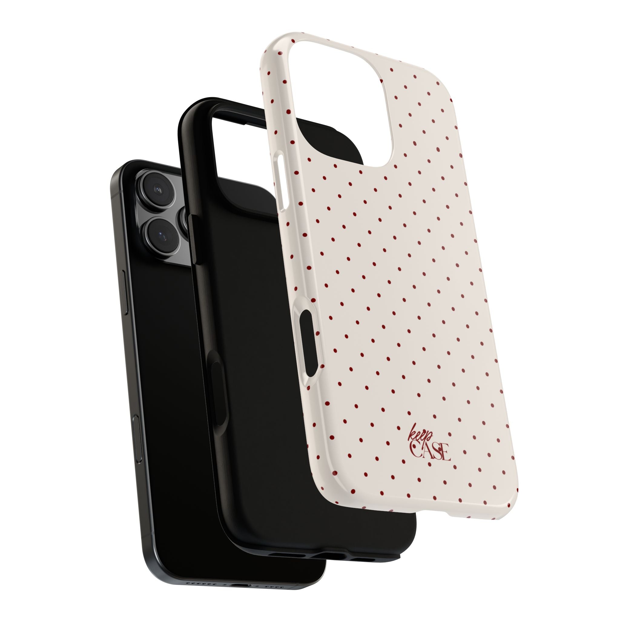 Keepcase Keepers Series — Cream Polka Dots
