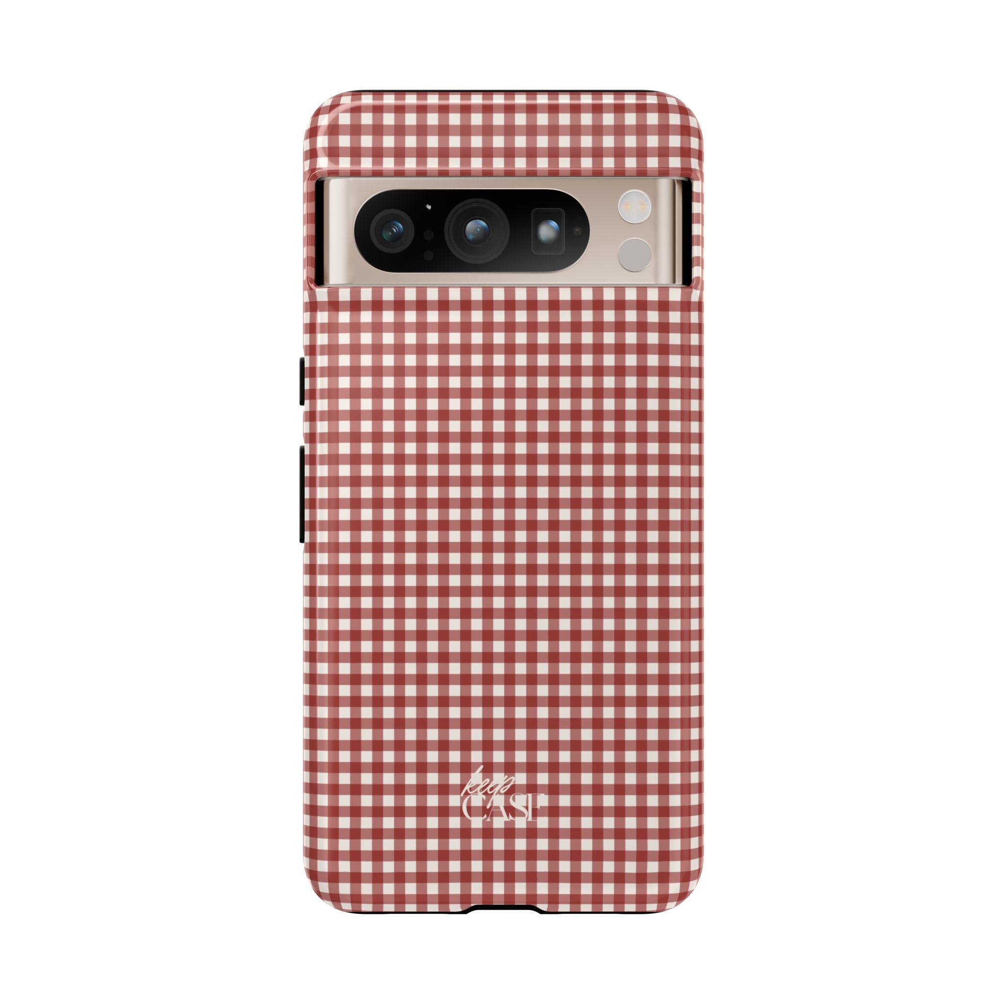 Keepcase Keepers Series — Burgundy and Cream Gingham