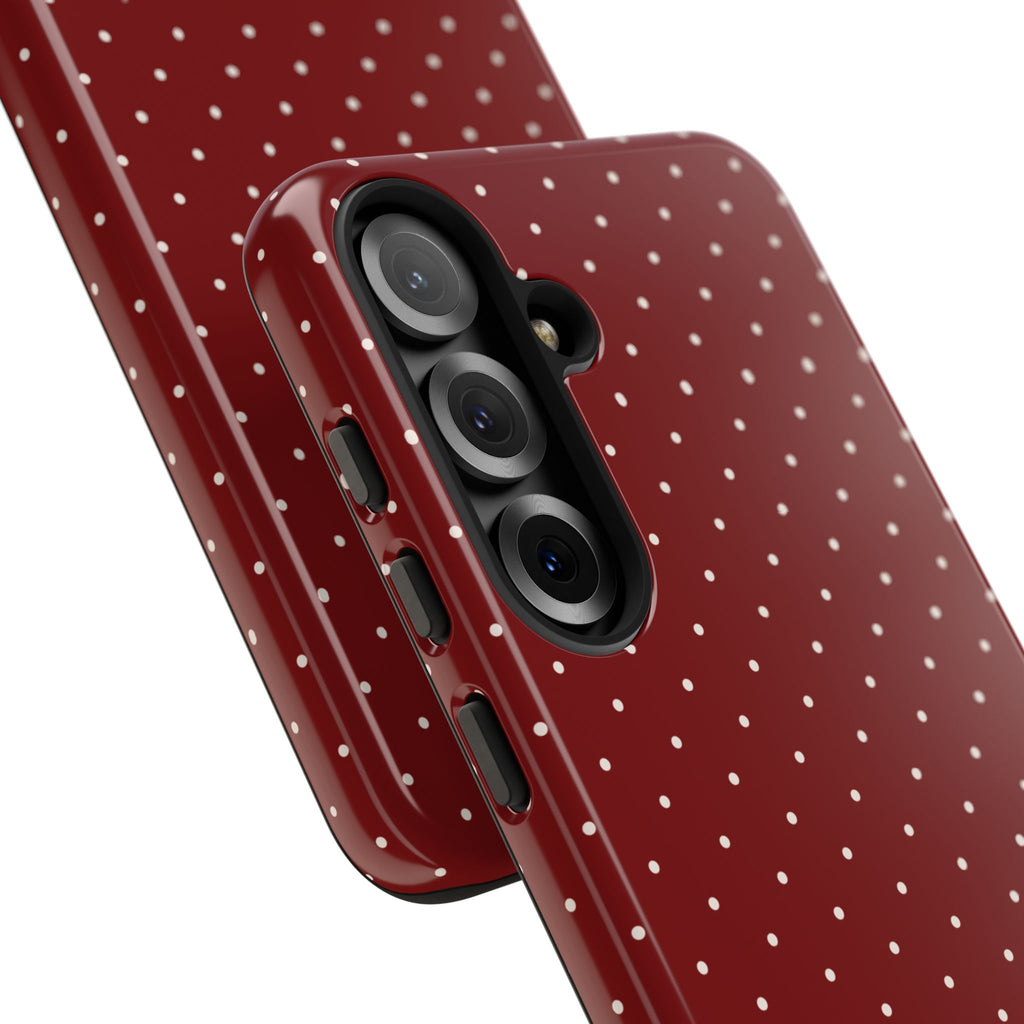Keepcase Keepers Series — Burgundy Polka Dots