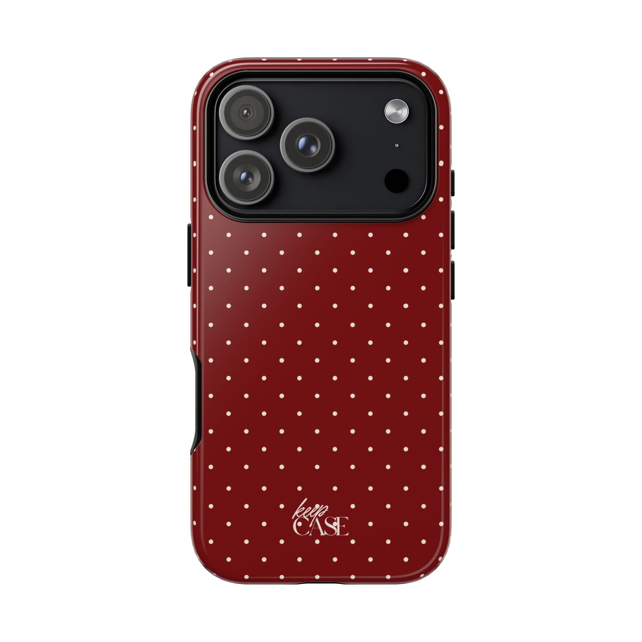 Keepcase Keepers Series — Burgundy Polka Dots