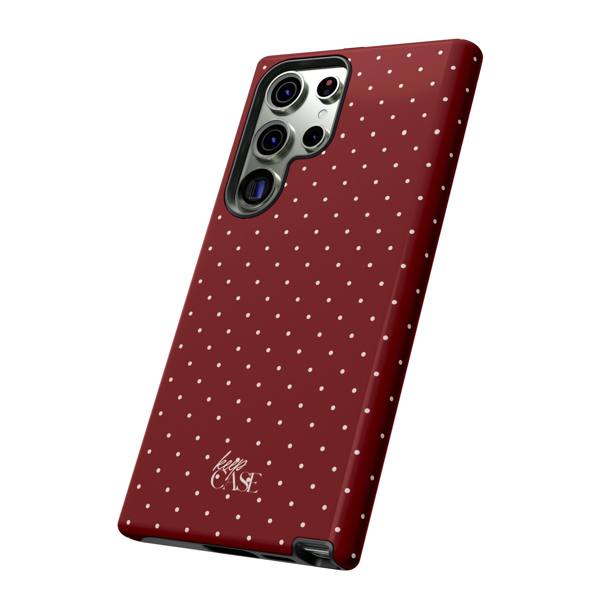 Keepcase Keepers Series — Burgundy Polka Dots