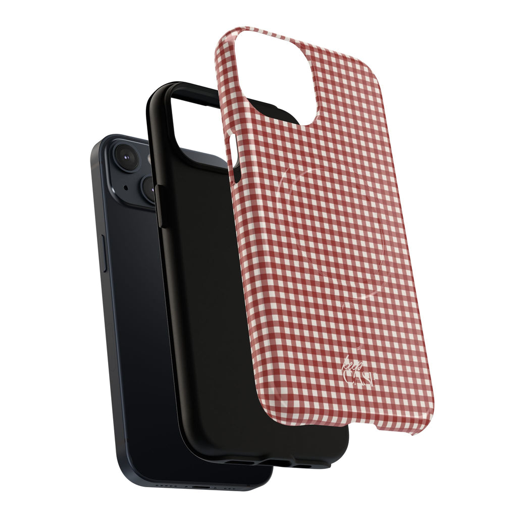 Keepcase Keepers Series — Burgundy and Cream Gingham
