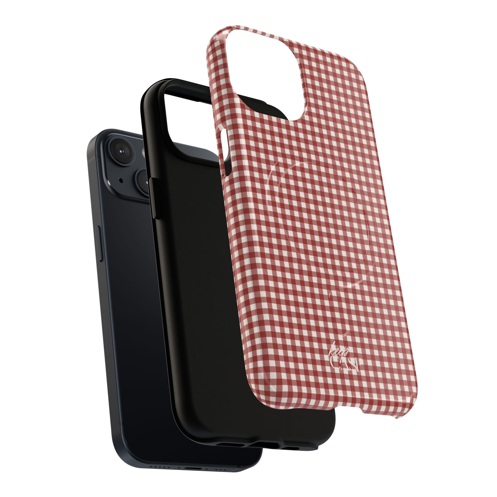 Keepcase Keepers Series — Burgundy and Cream Gingham