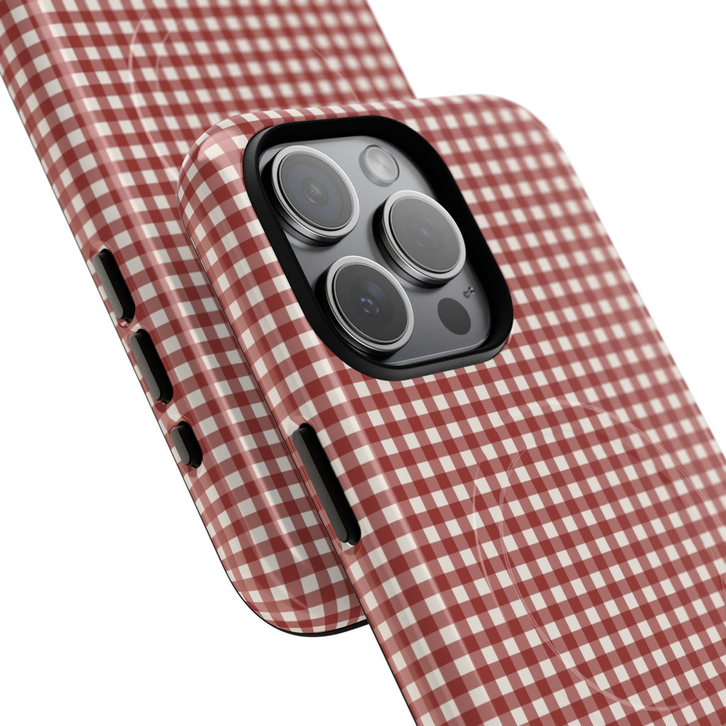Keepcase Keepers Series — Burgundy and Cream Gingham
