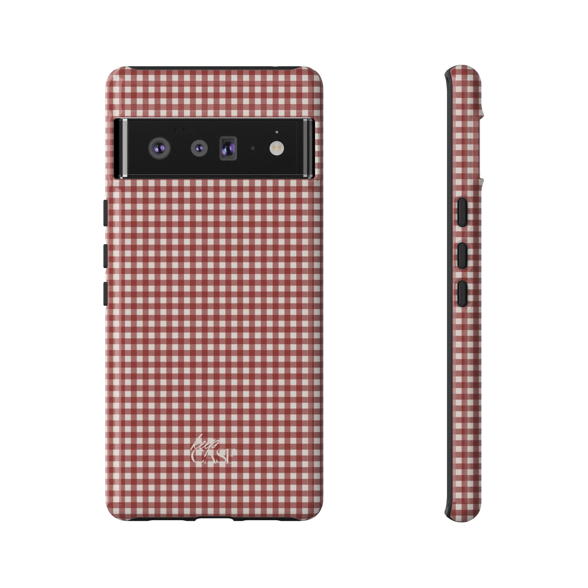 Keepcase Keepers Series — Burgundy and Cream Gingham