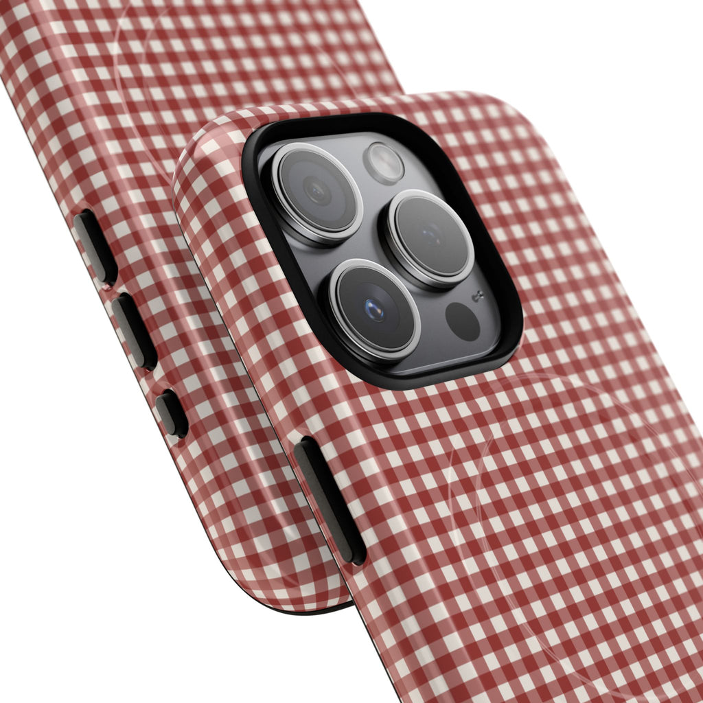 Keepcase Keepers Series — Burgundy and Cream Gingham