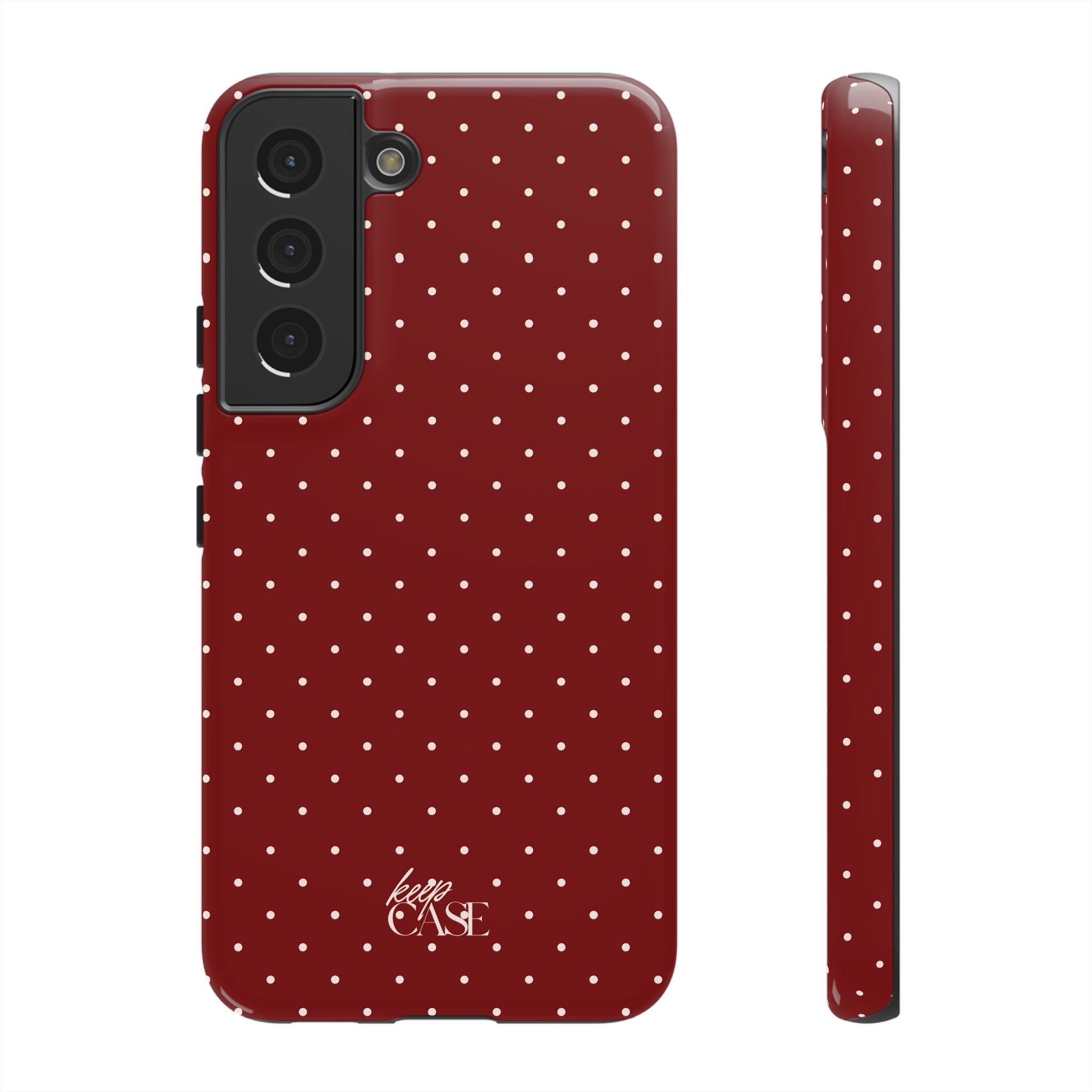 Keepcase Keepers Series — Burgundy Polka Dots