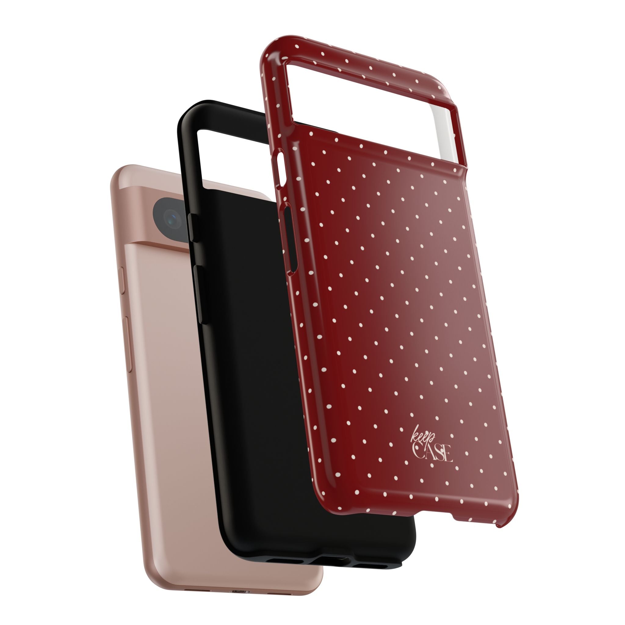 Keepcase Keepers Series — Burgundy Polka Dots