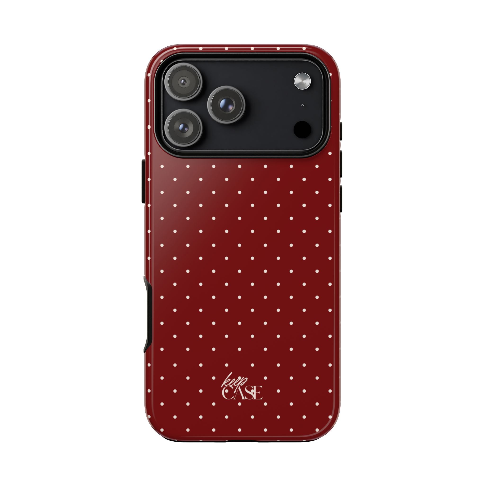 Keepcase Keepers Series — Burgundy Polka Dots