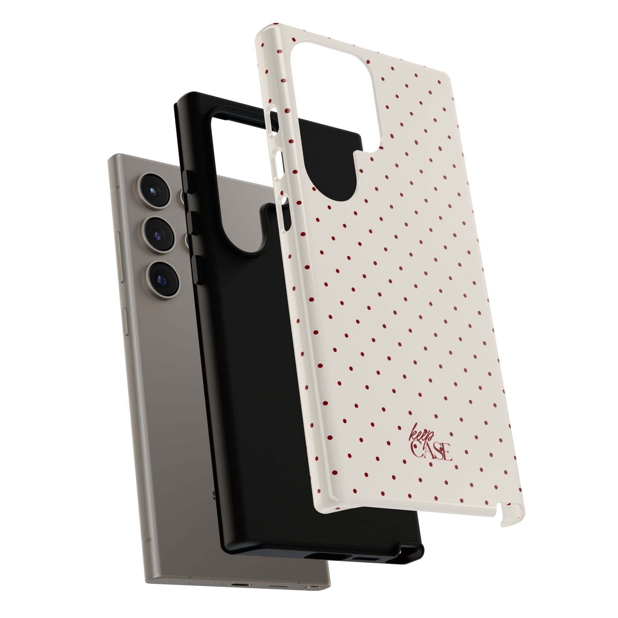 Keepcase Keepers Series — Cream Polka Dots