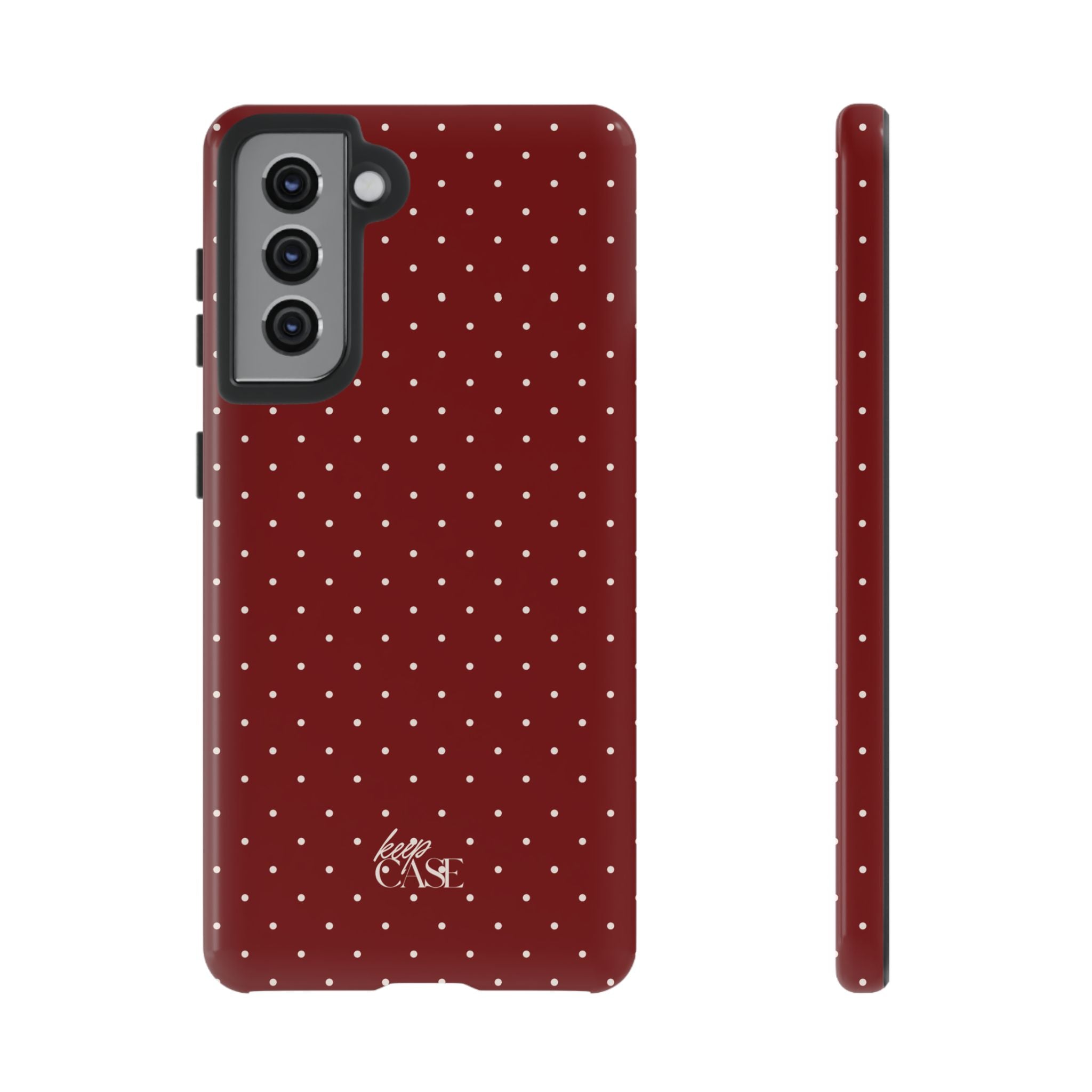 Keepcase Keepers Series — Burgundy Polka Dots