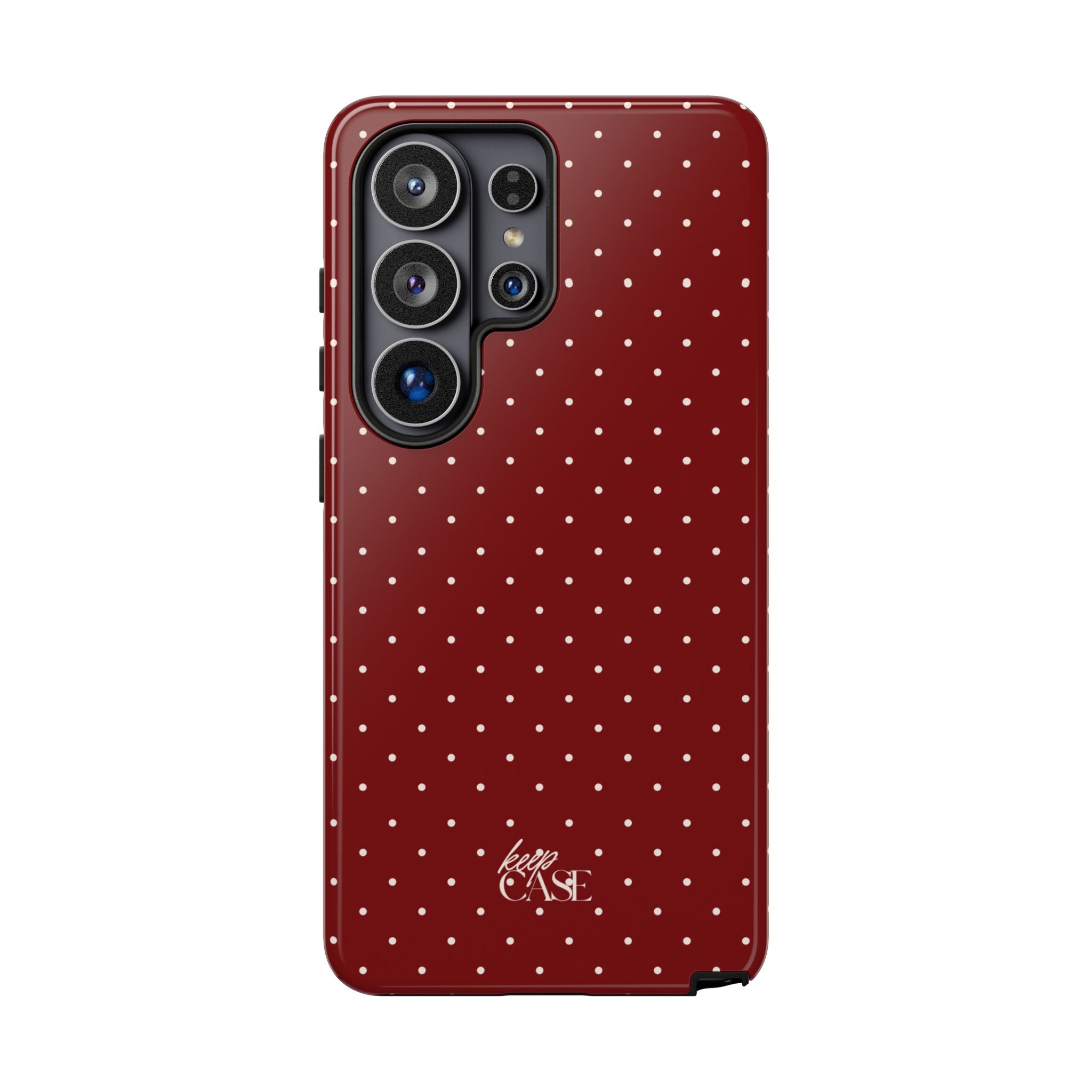 Keepcase Keepers Series — Burgundy Polka Dots