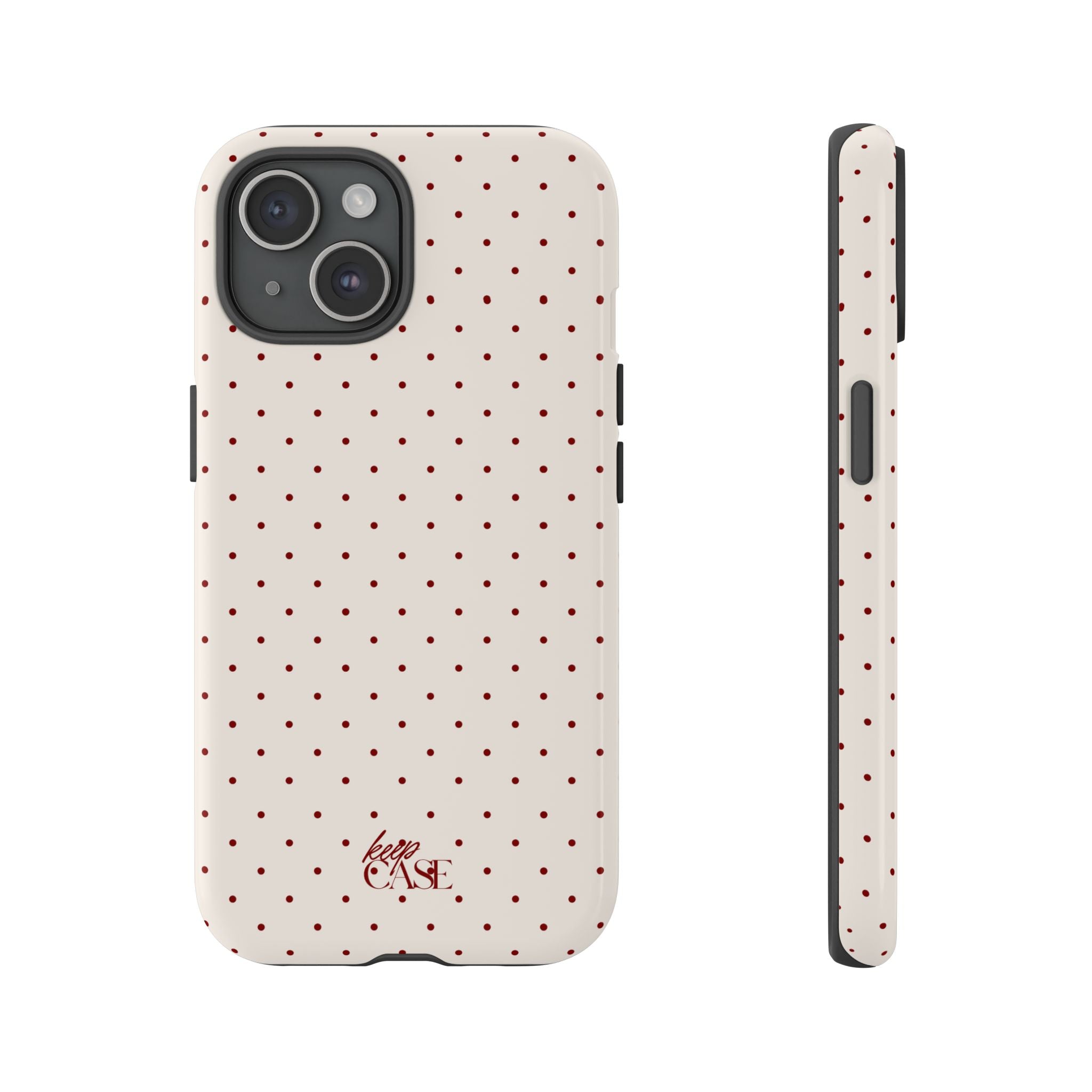 Keepcase Keepers Series — Cream Polka Dots