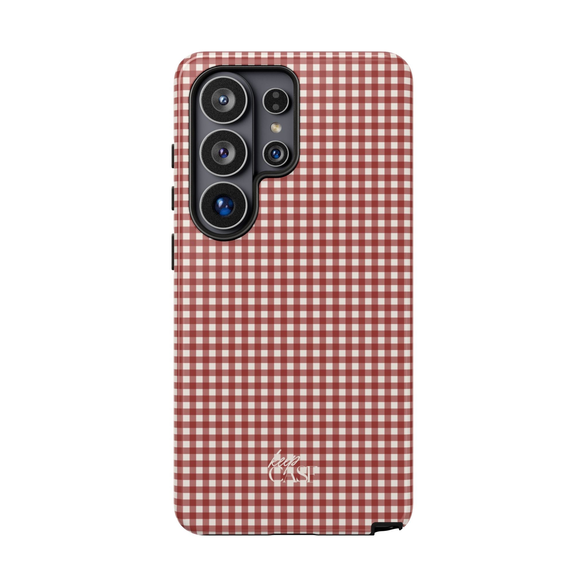 Keepcase Keepers Series — Burgundy and Cream Gingham