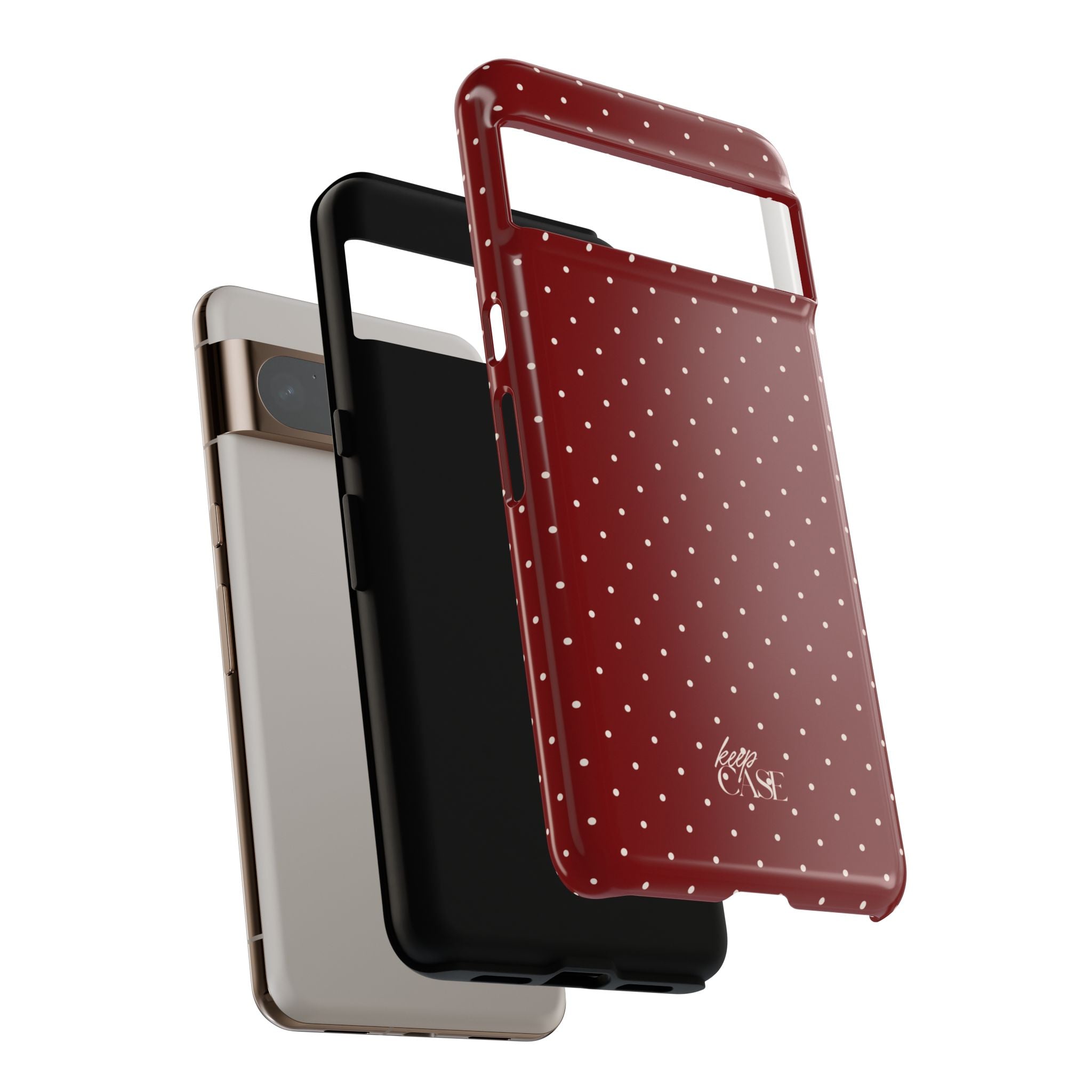 Keepcase Keepers Series — Burgundy Polka Dots
