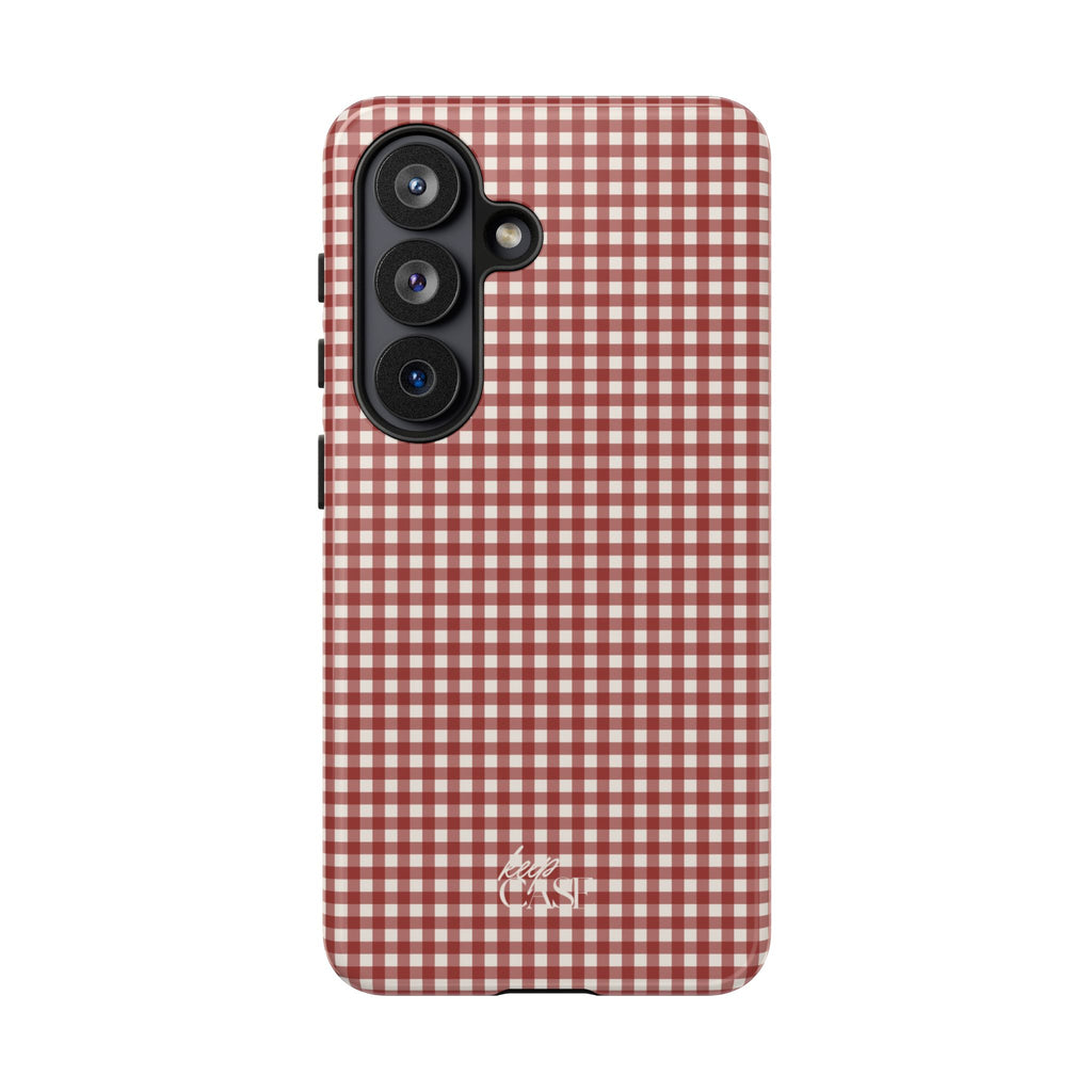 Keepcase Keepers Series — Burgundy and Cream Gingham
