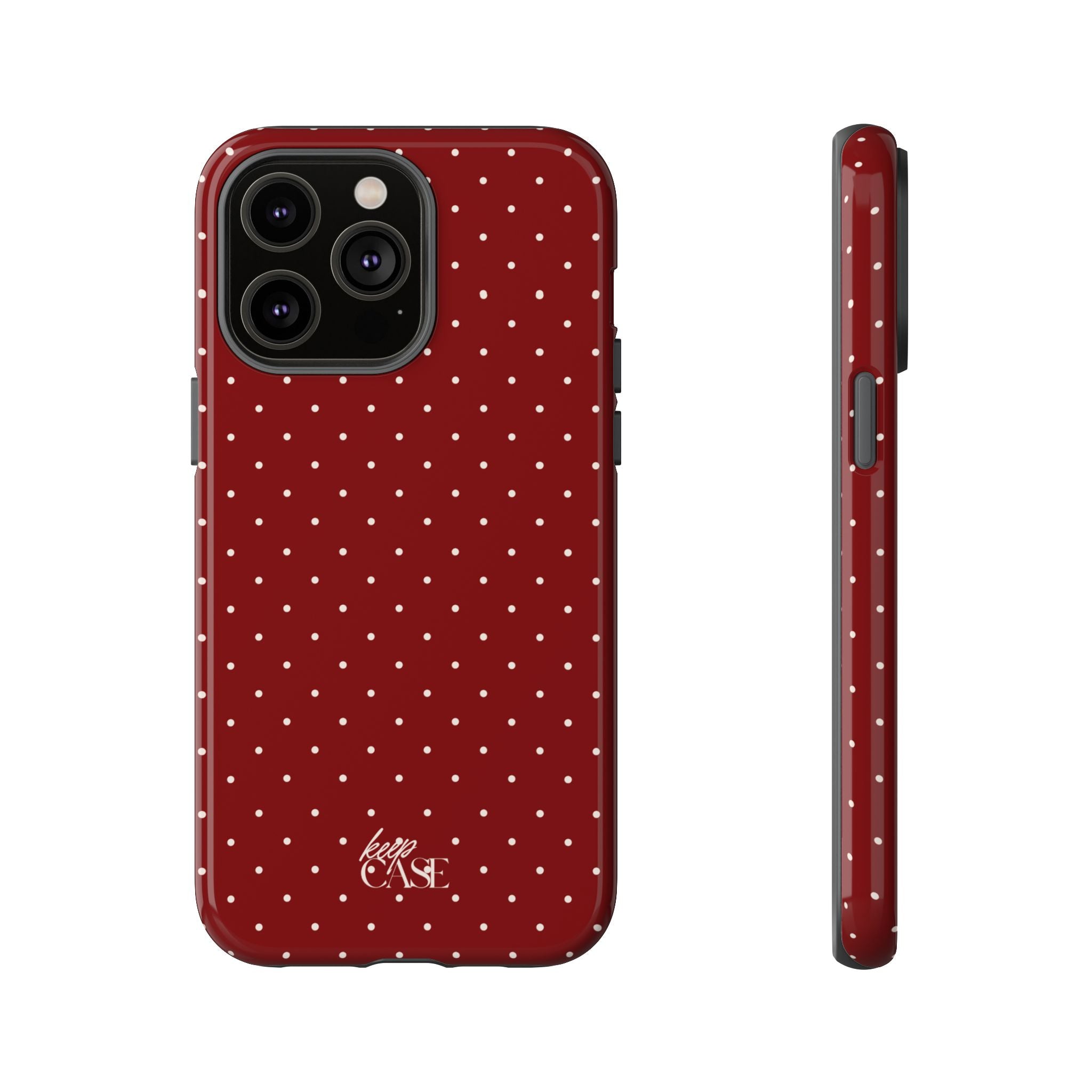 Keepcase Keepers Series — Burgundy Polka Dots