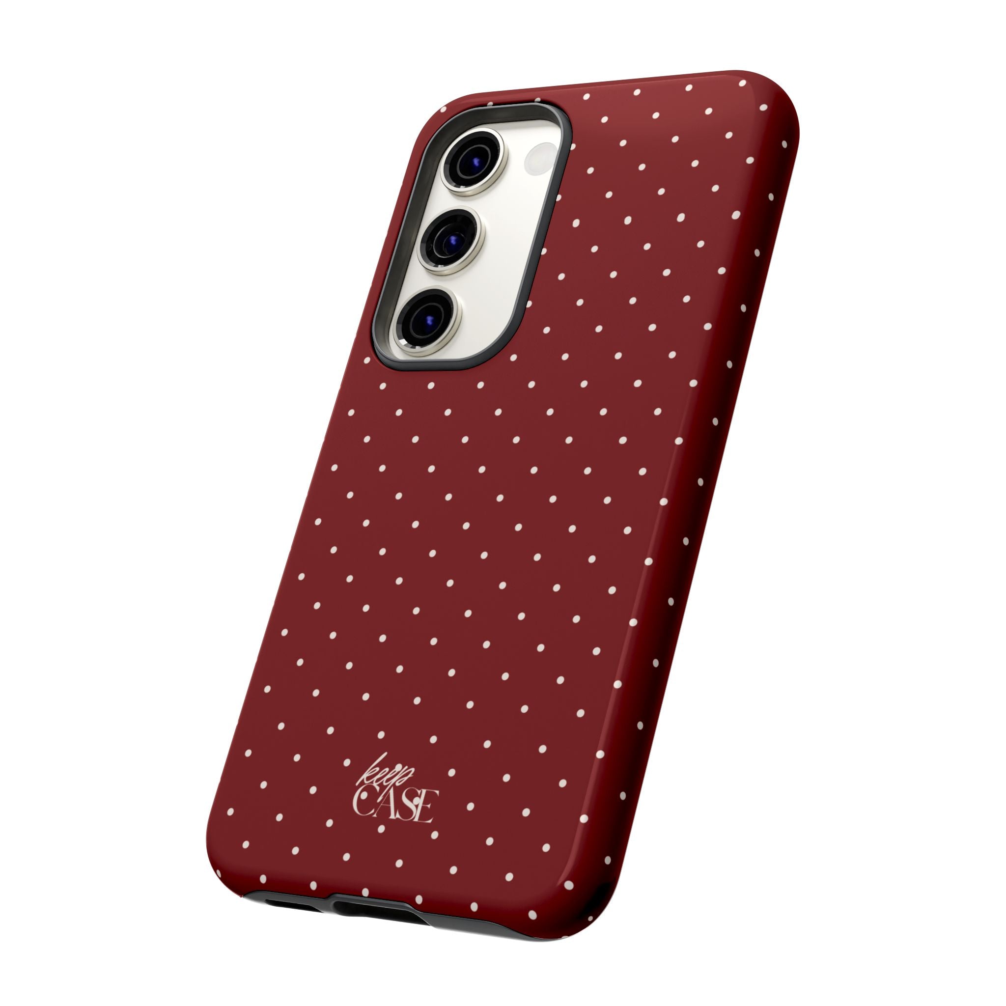 Keepcase Keepers Series — Burgundy Polka Dots