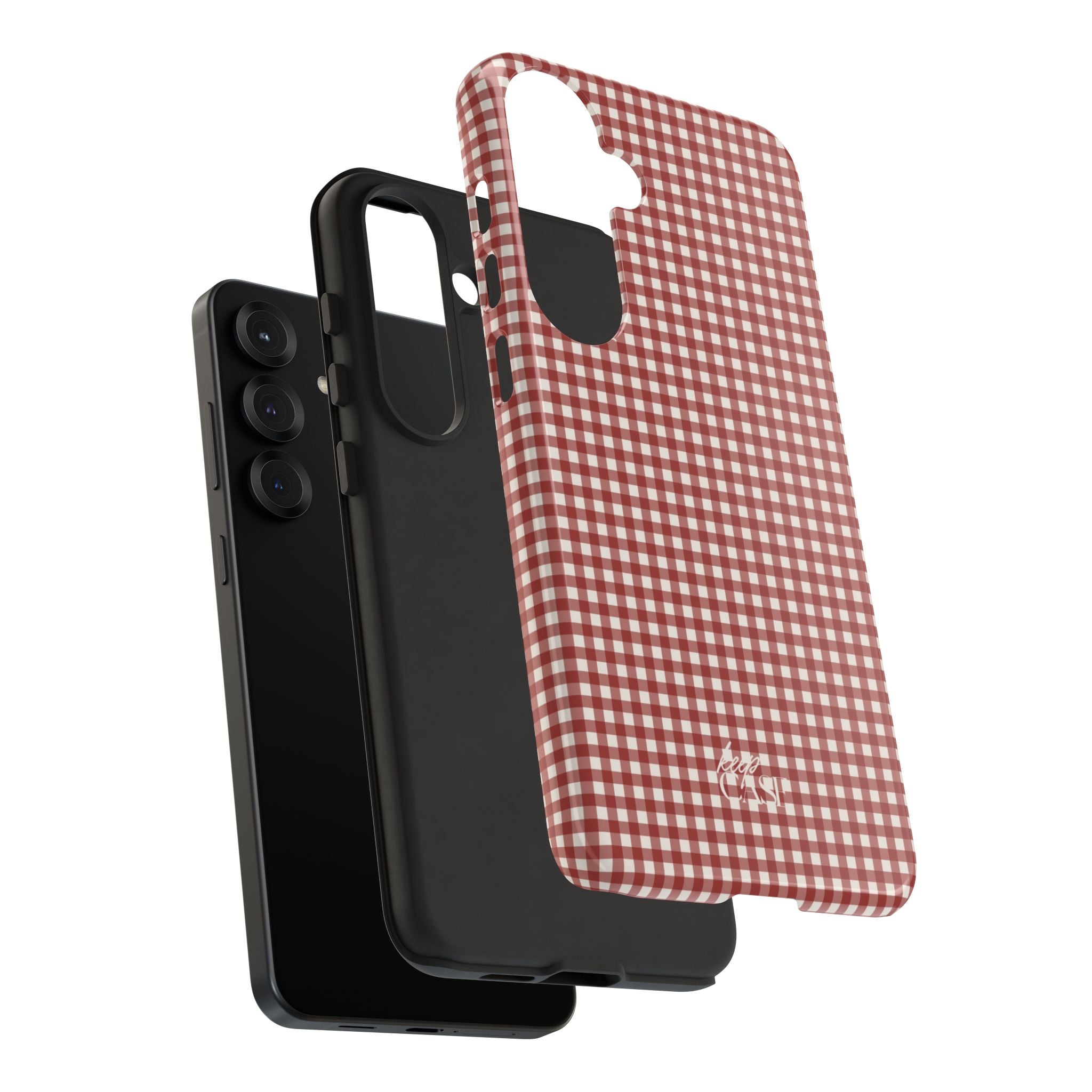 Keepcase Keepers Series — Burgundy and Cream Gingham