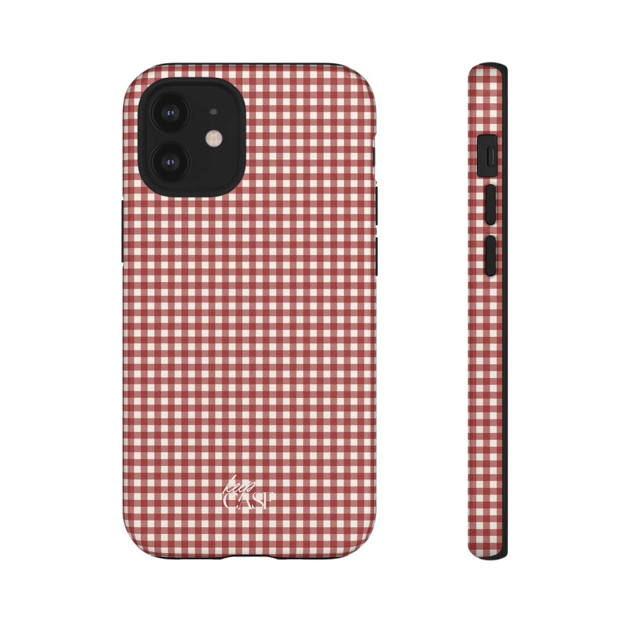 Keepcase Keepers Series — Burgundy and Cream Gingham