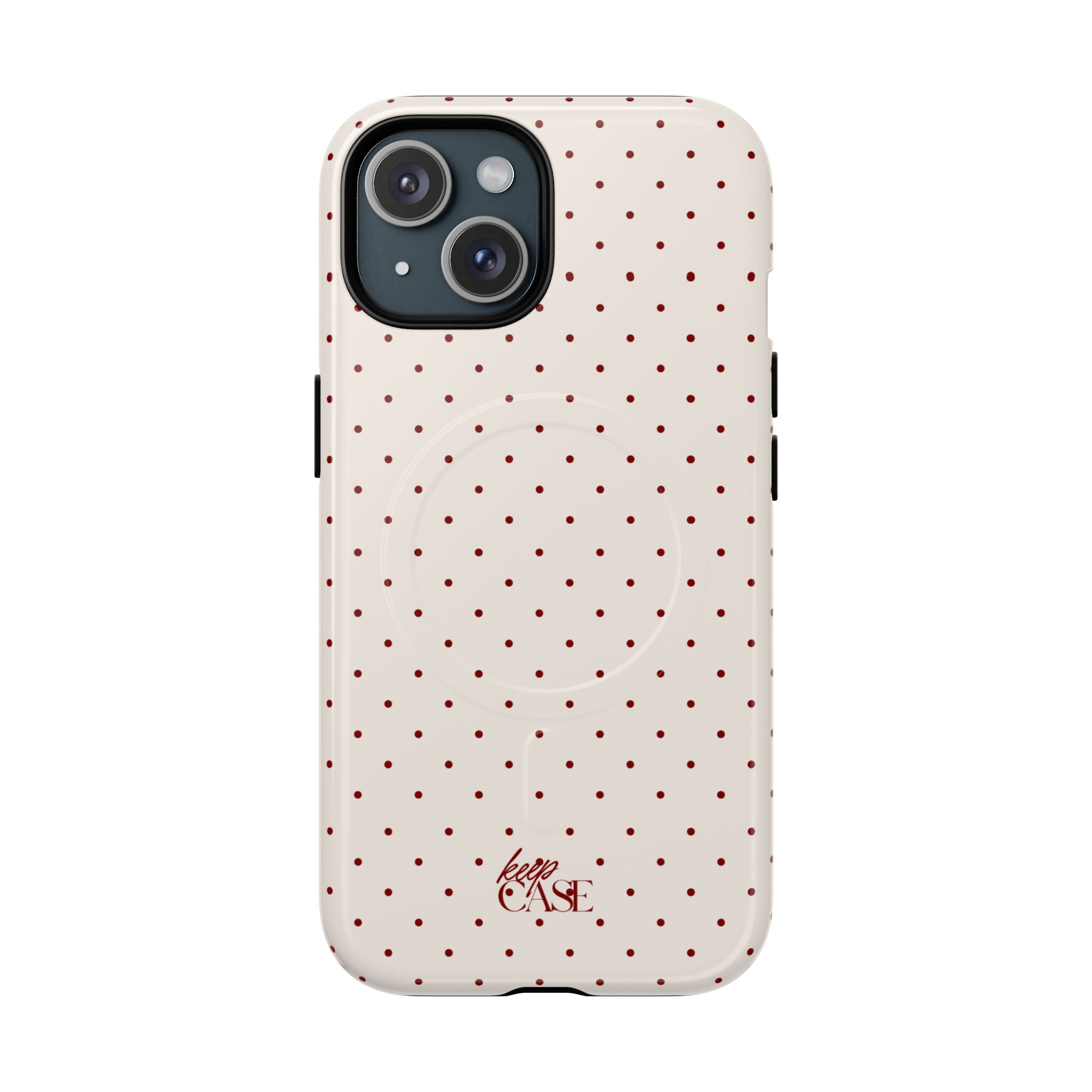 Keepcase Keepers Series — Cream Polka Dots