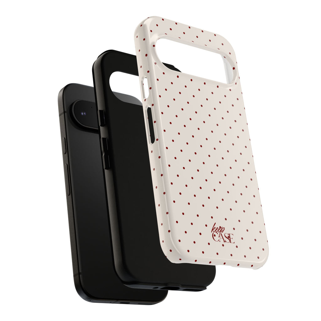 Keepcase Keepers Series — Cream Polka Dots
